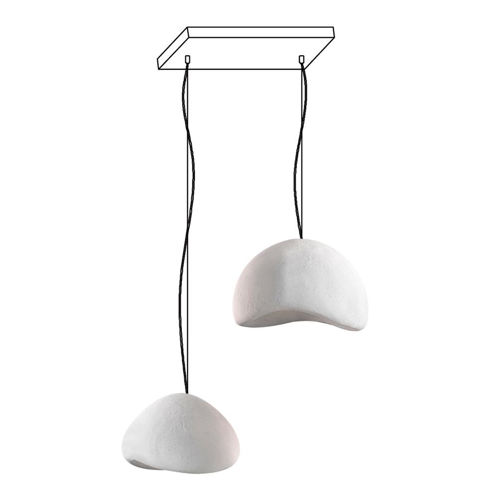 Candelabru Wabi-Sabi Pebble Cluster Form Organic minimalist Artistic
