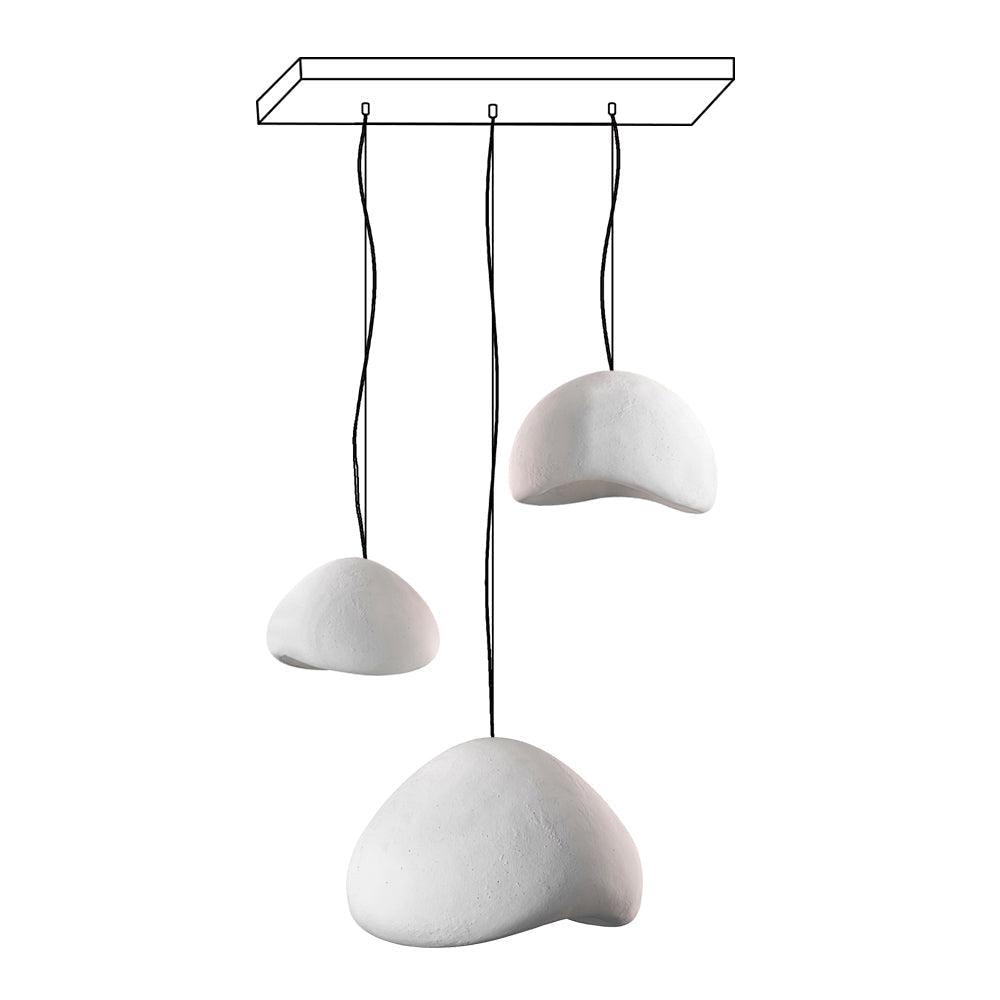 Candelabru Wabi-Sabi Pebble Cluster Form Organic minimalist Artistic
