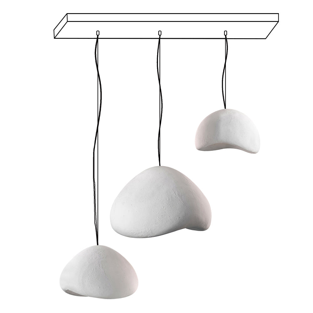 Candelabru Wabi-Sabi Pebble Cluster Form Organic minimalist Artistic