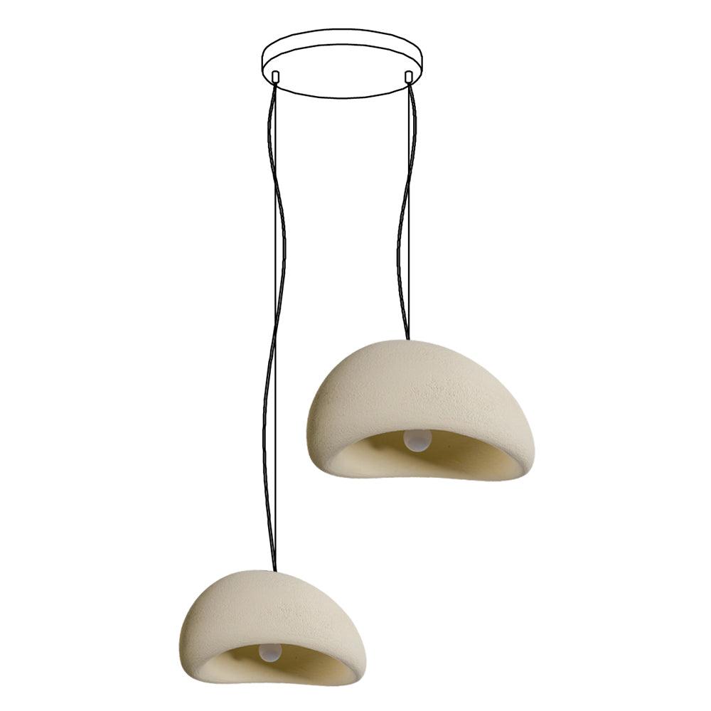 Candelabru Wabi-Sabi Pebble Cluster Form Organic minimalist Artistic