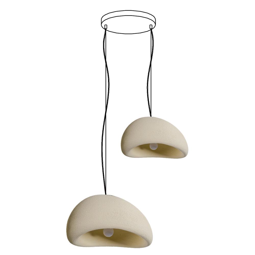 Candelabru Wabi-Sabi Pebble Cluster Form Organic minimalist Artistic
