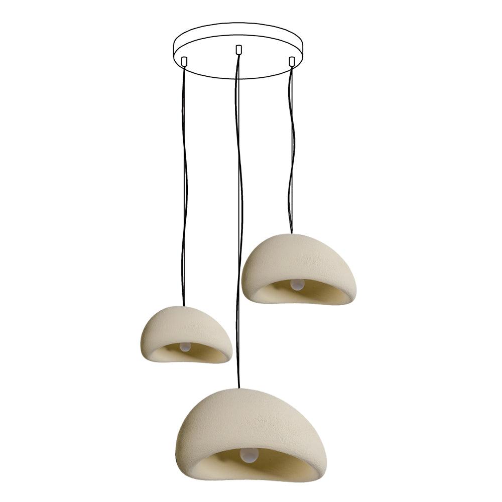 Candelabru Wabi-Sabi Pebble Cluster Form Organic minimalist Artistic