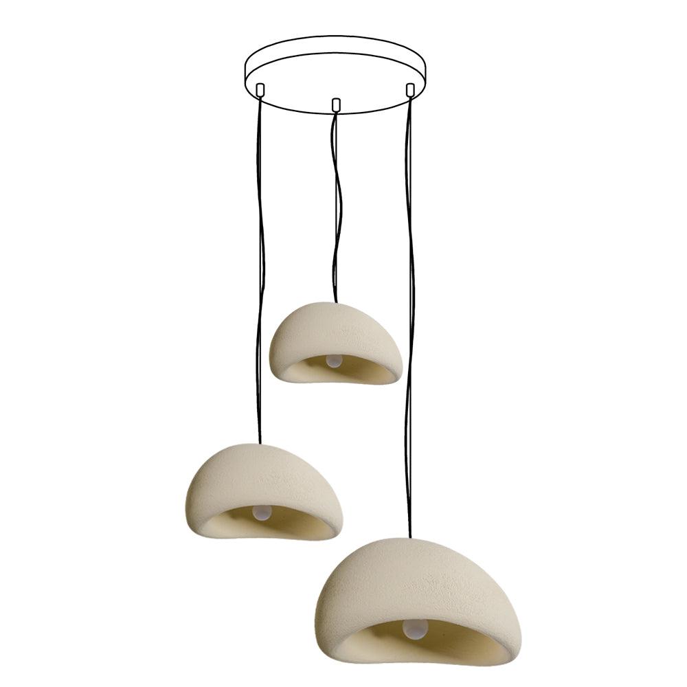 Candelabru Wabi-Sabi Pebble Cluster Form Organic minimalist Artistic