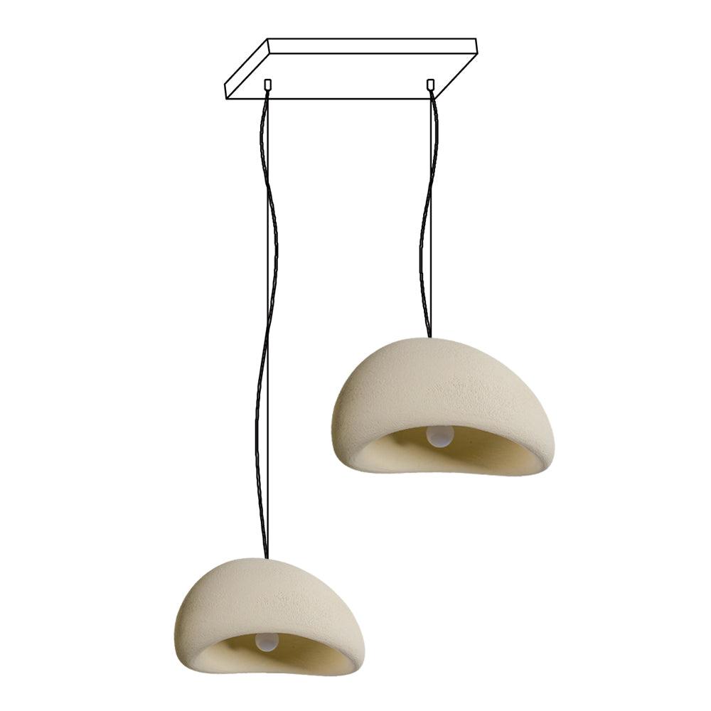 Candelabru Wabi-Sabi Pebble Cluster Form Organic minimalist Artistic