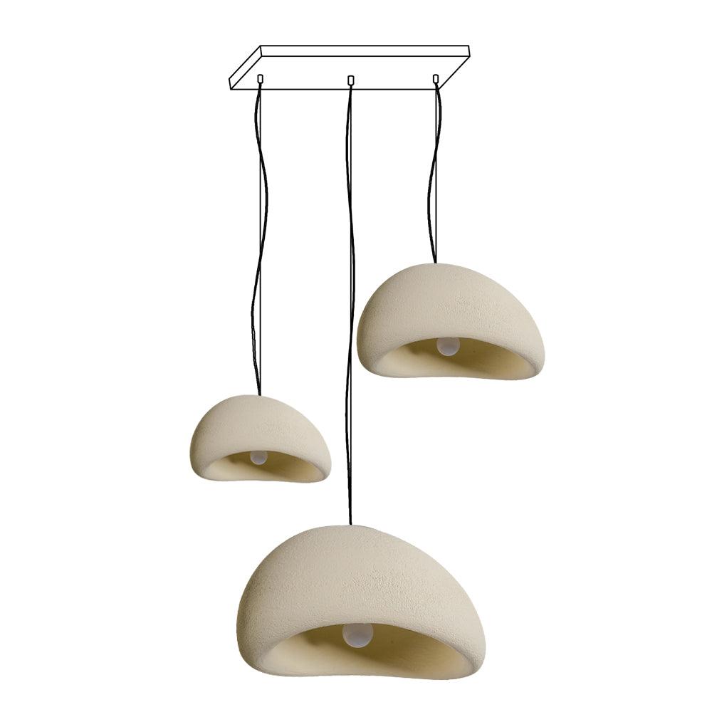 Candelabru Wabi-Sabi Pebble Cluster Form Organic minimalist Artistic