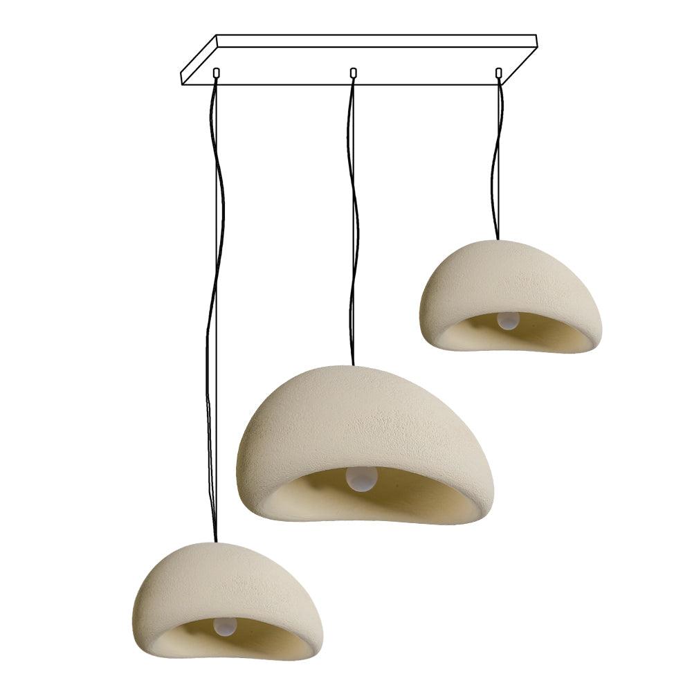 Candelabru Wabi-Sabi Pebble Cluster Form Organic minimalist Artistic