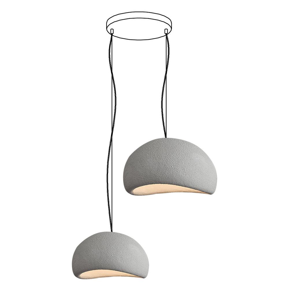 Candelabru Wabi-Sabi Pebble Cluster Form Organic minimalist Artistic