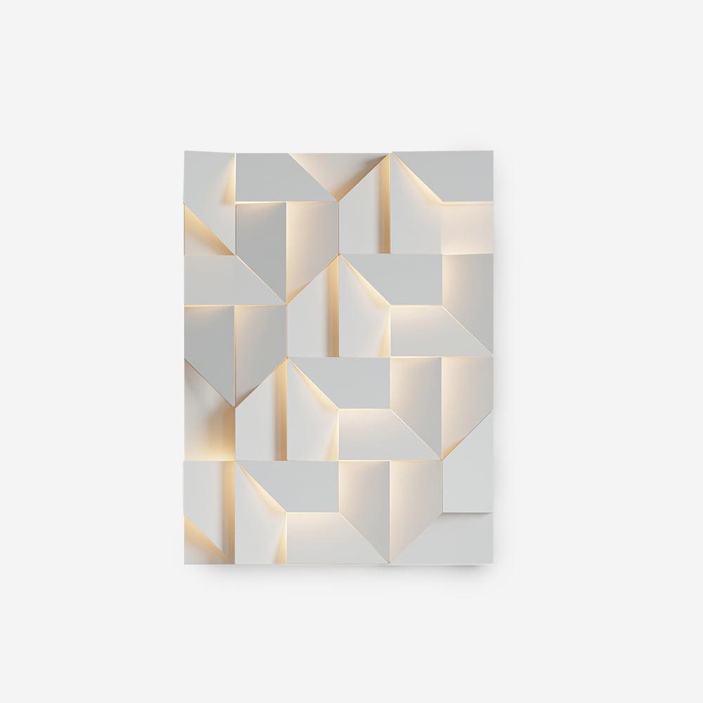 Aplică de perete 3D Geometric Panels stratificat Light Art Reglare prin telecomandă modern