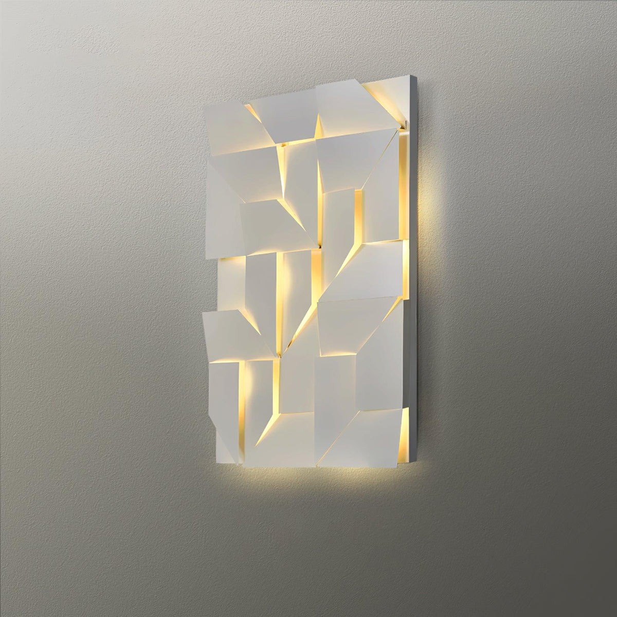 Aplică de perete 3D Geometric Panels stratificat Light Art Reglare prin telecomandă modern