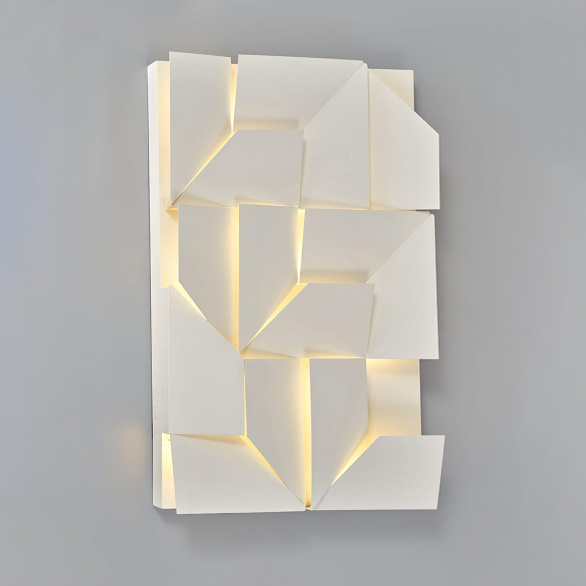 Aplică de perete 3D Geometric Panels stratificat Light Art Reglare prin telecomandă modern