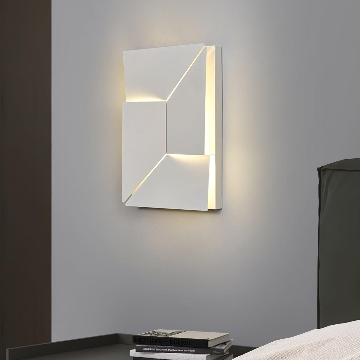 Aplică de perete 3D Geometric Panels stratificat Light Art Reglare prin telecomandă modern