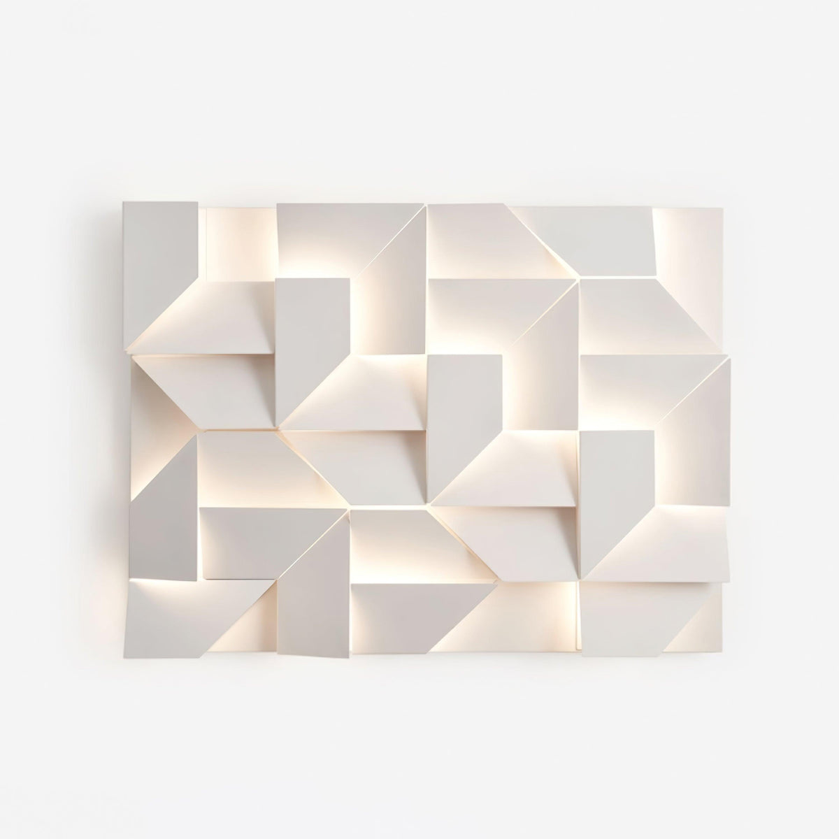 Aplică de perete 3D Geometric Panels stratificat Light Art Reglare prin telecomandă modern