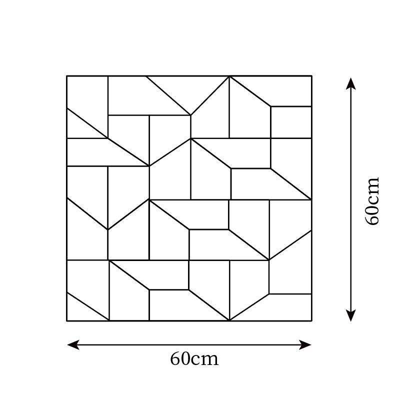 Aplică de perete 3D Geometric Panels stratificat Light Art Reglare prin telecomandă modern