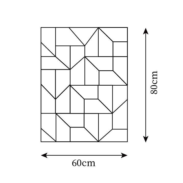 Aplică de perete 3D Geometric Panels stratificat Light Art Reglare prin telecomandă modern
