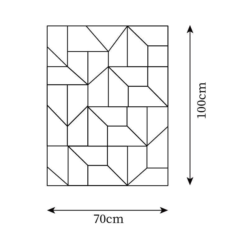 Aplică de perete 3D Geometric Panels stratificat Light Art Reglare prin telecomandă modern