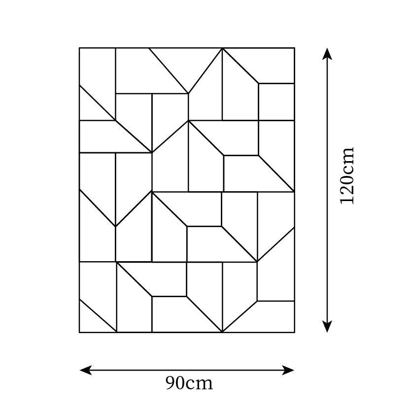 Aplică de perete 3D Geometric Panels stratificat Light Art Reglare prin telecomandă modern