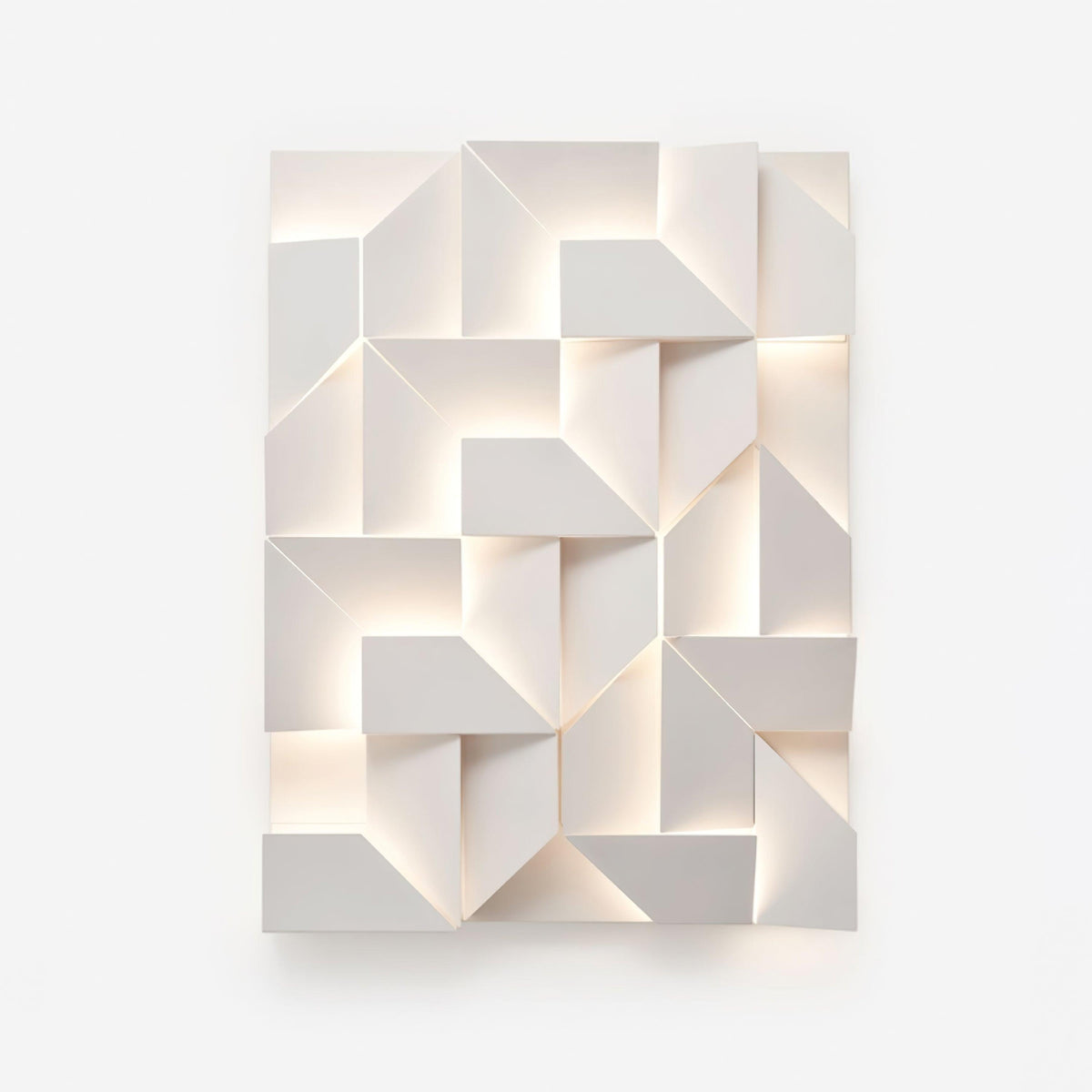 Aplică de perete 3D Geometric Panels stratificat Light Art Reglare prin telecomandă modern