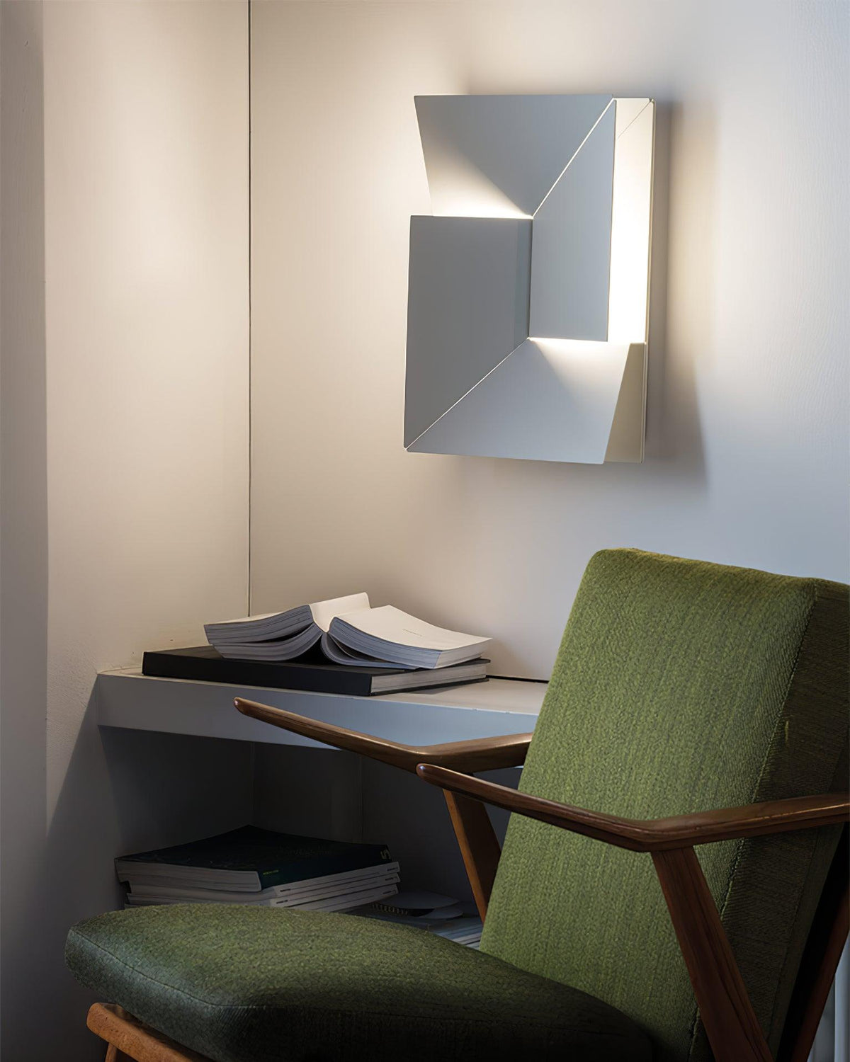Aplică de perete 3D Geometric Panels stratificat Light Art Reglare prin telecomandă modern