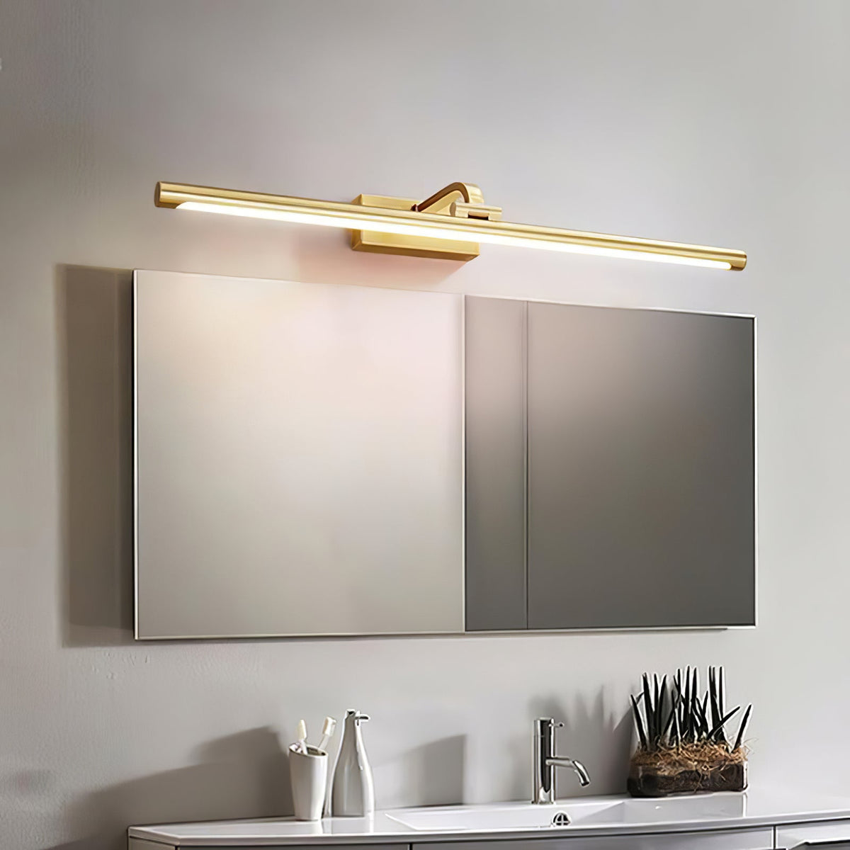 Tevelo aplică de perete minimalistă din alamă