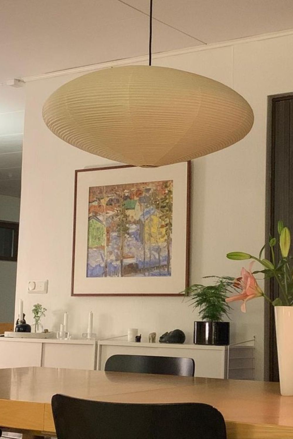 Piairaine lampă suspendată Washi hârtie 15
