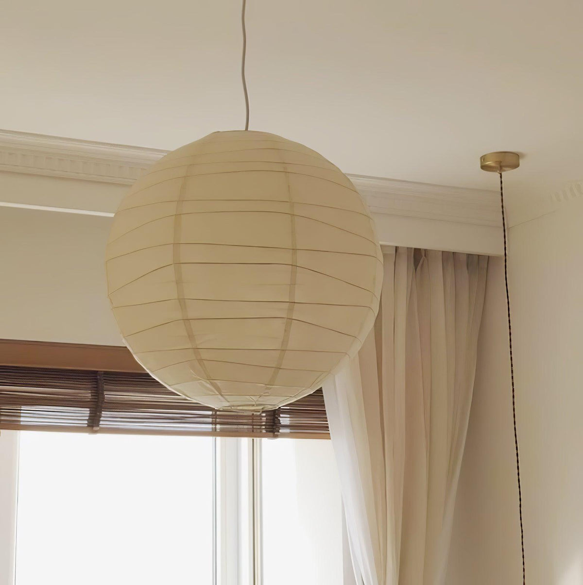 Lunalora lampă suspendată din hârtie, vintage