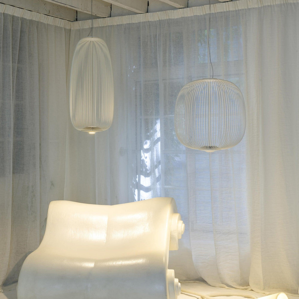 Lumio Lightweight Spokes Cage lampă suspendată