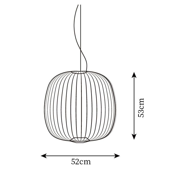Lumio Lightweight Spokes Cage lampă suspendată