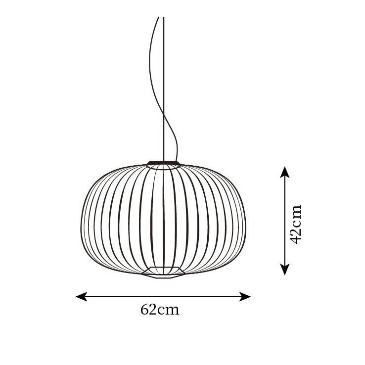 Lumio Lightweight Spokes Cage lampă suspendată