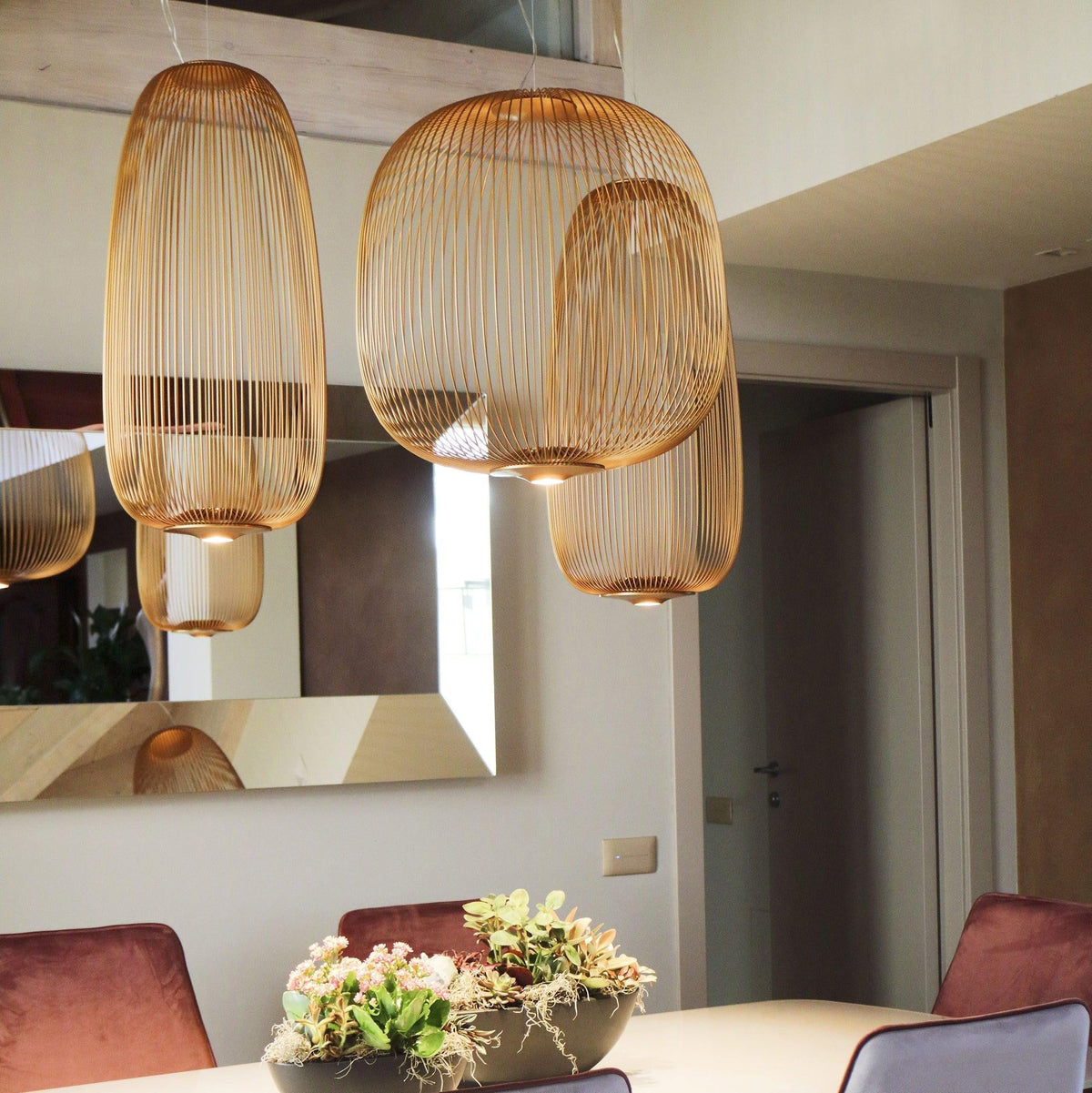 Lumio Lightweight Spokes Cage lampă suspendată
