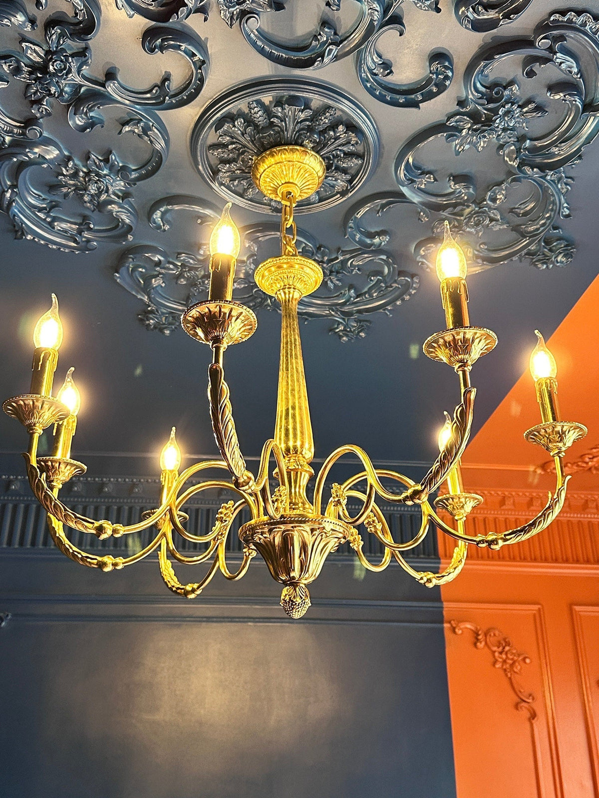 Casivissa candelabru din alamă