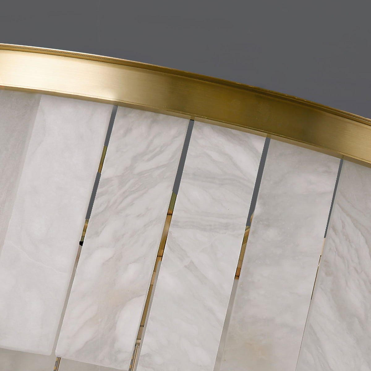 Windham candelabru din alabastru cu halouri stratificate