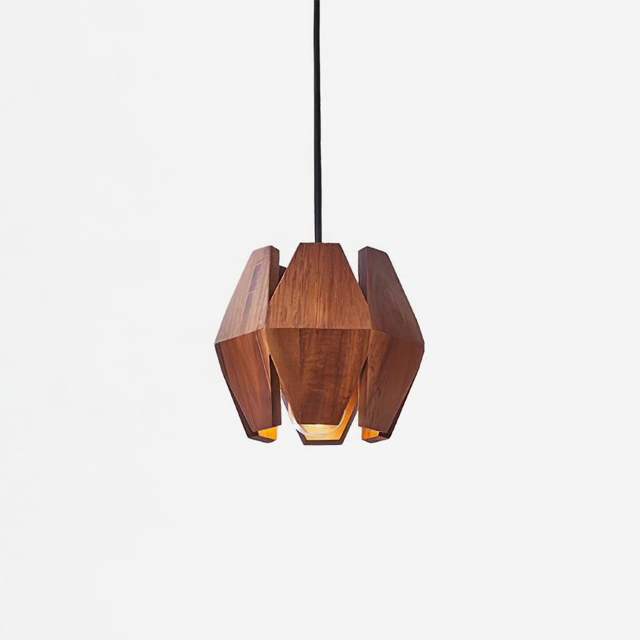 Miro lampă suspendată Abajur Geometric din lemn Lumina Caldă Accent minimalist Nordic