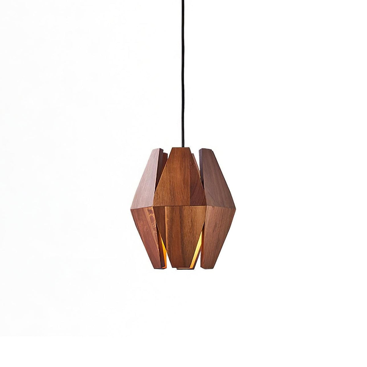 Miro lampă suspendată Abajur Geometric din lemn Lumina Caldă Accent minimalist Nordic