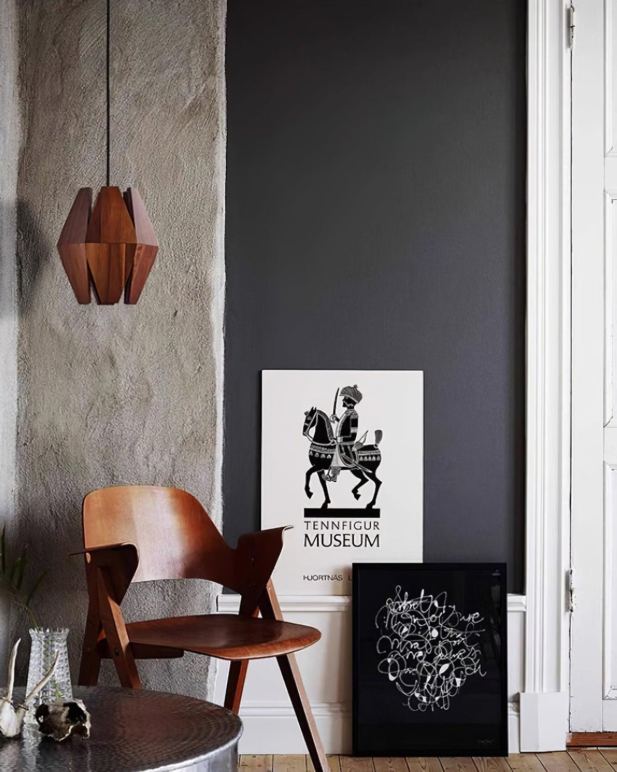 Miro lampă suspendată Abajur Geometric din lemn Lumina Caldă Accent minimalist Nordic