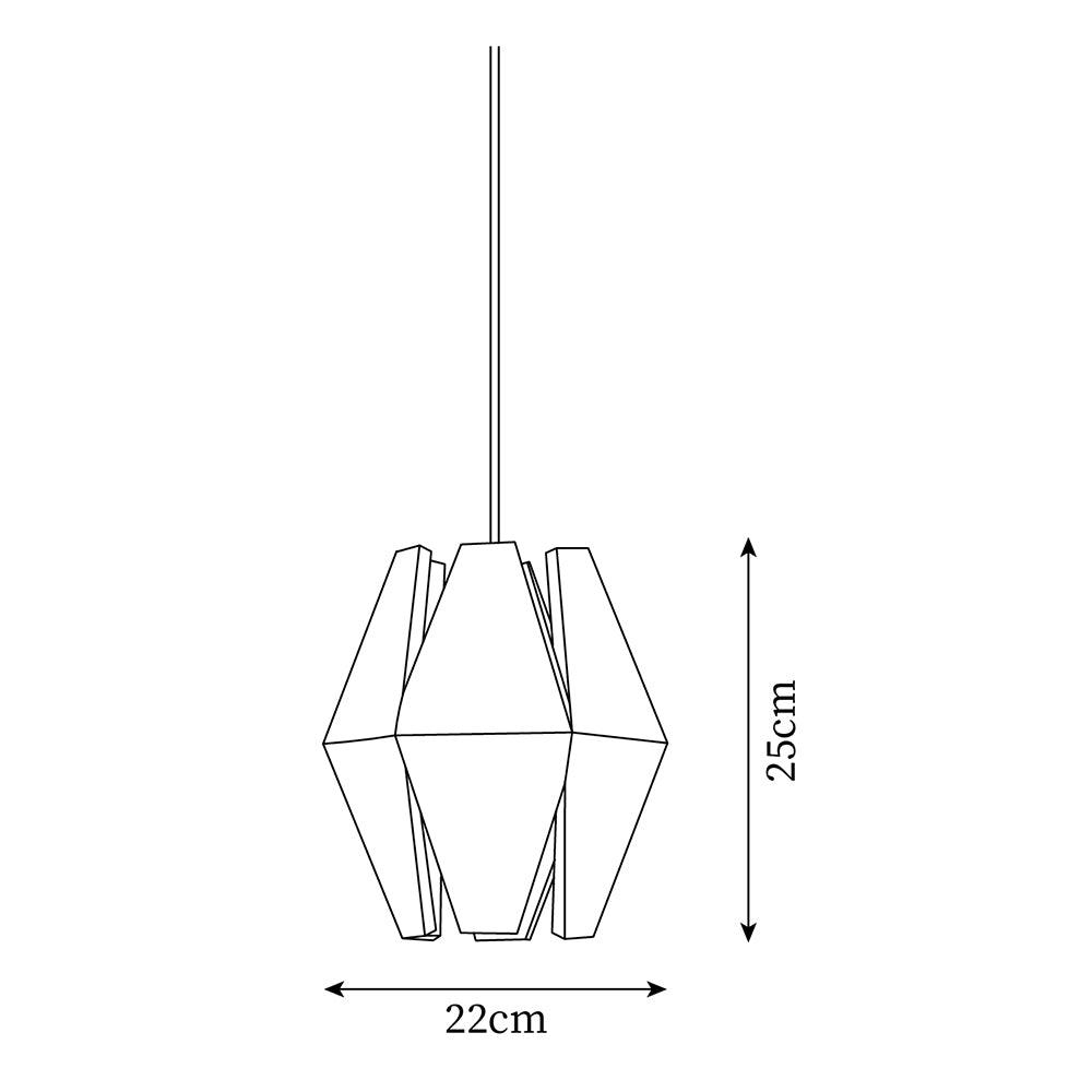 Miro lampă suspendată Abajur Geometric din lemn Lumina Caldă Accent minimalist Nordic