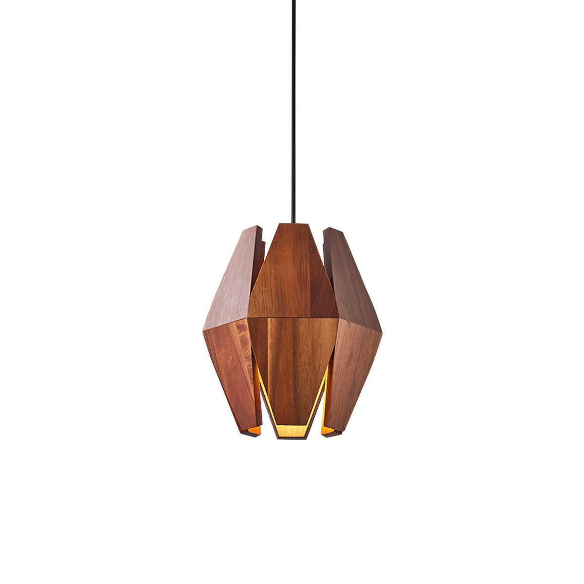 Miro lampă suspendată Abajur Geometric din lemn Lumina Caldă Accent minimalist Nordic