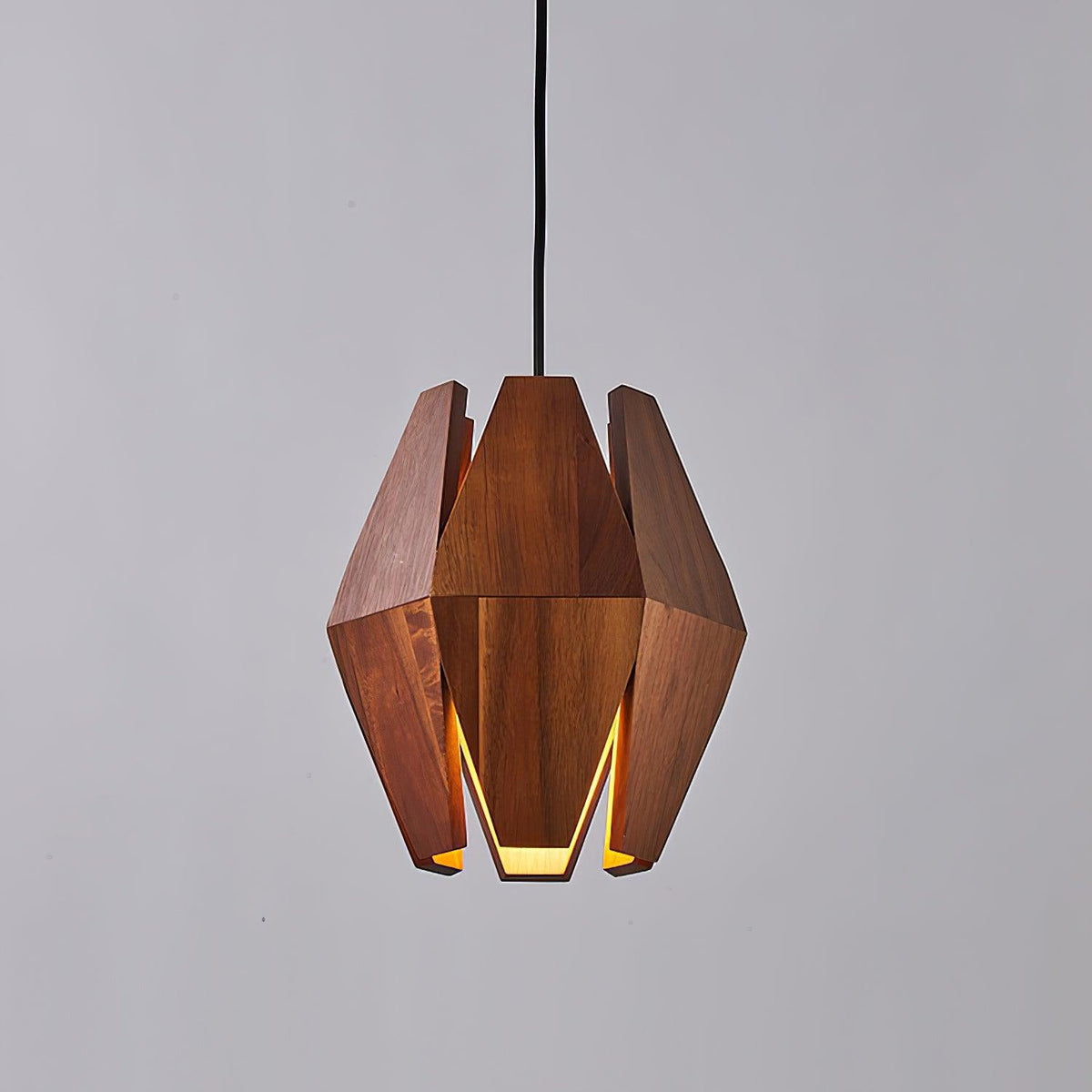 Miro lampă suspendată Abajur Geometric din lemn Lumina Caldă Accent minimalist Nordic