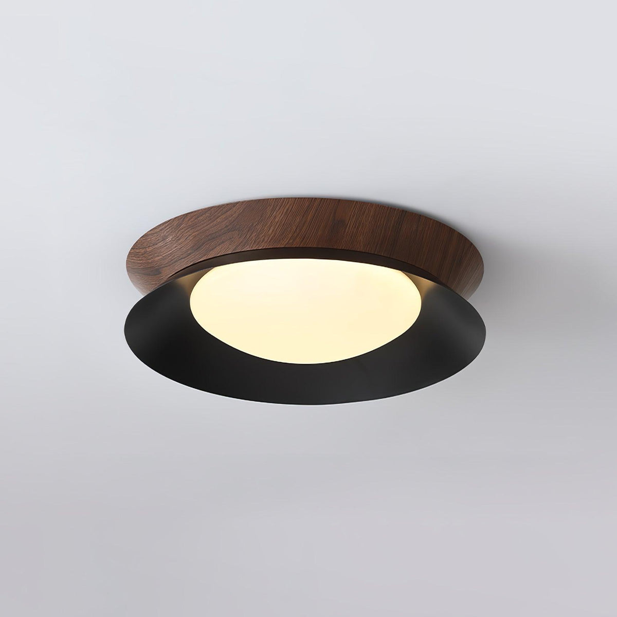 Acor plafonieră cu inel jumătate de cerc dublu în stil nordic