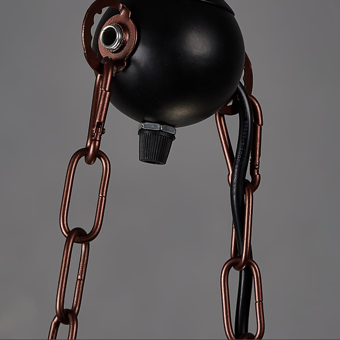 Wexb candelabru Grindă din lemn Becuri Edison Stil Rustican Fermier
