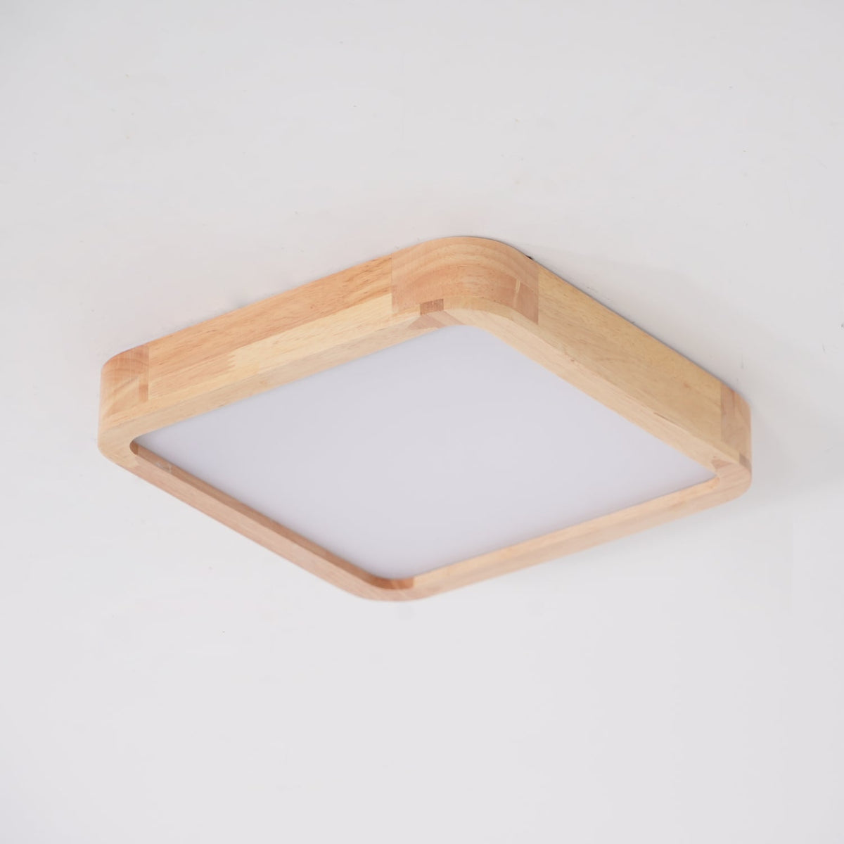 Hano plafonieră din lemn, geometrică