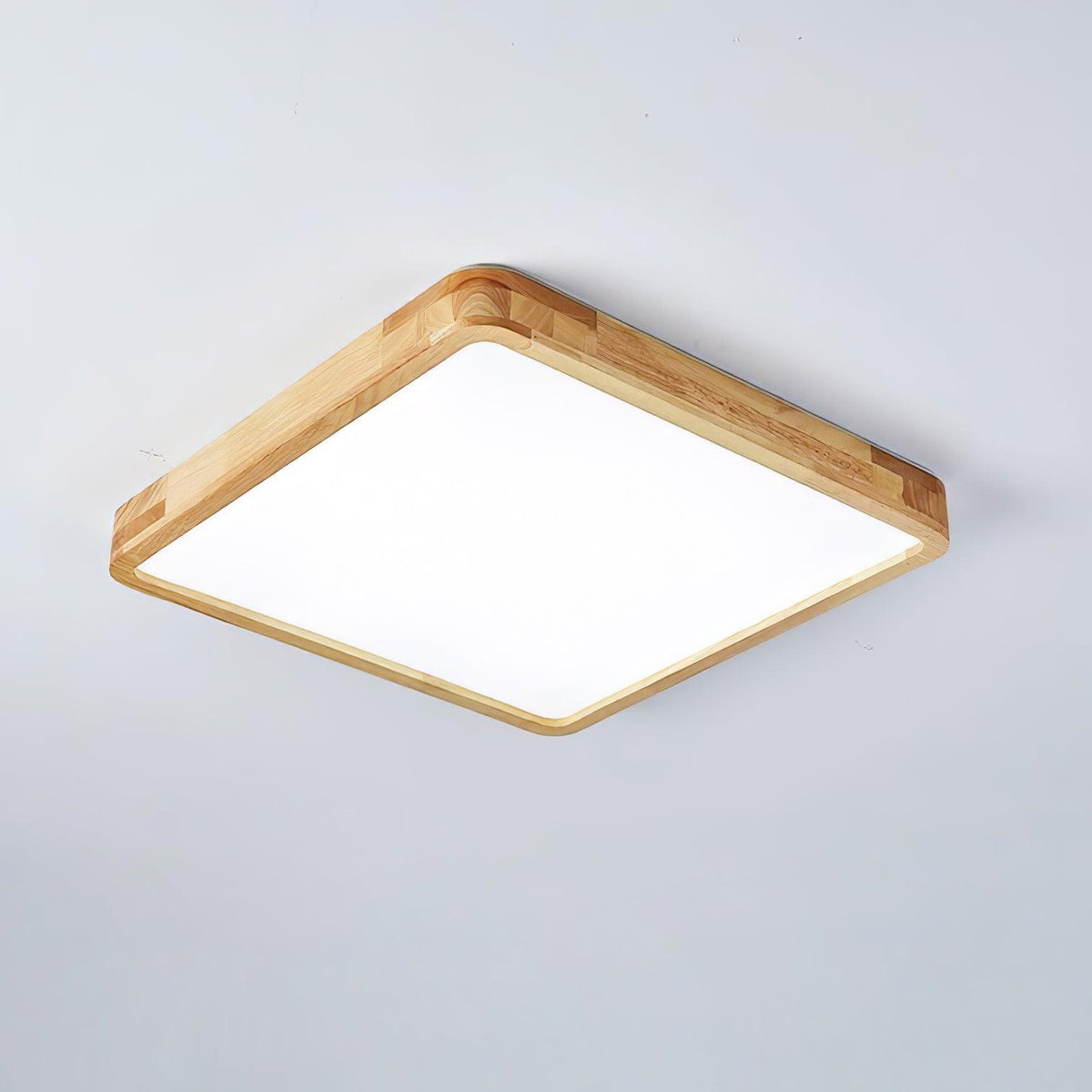 Hano plafonieră din lemn, geometrică