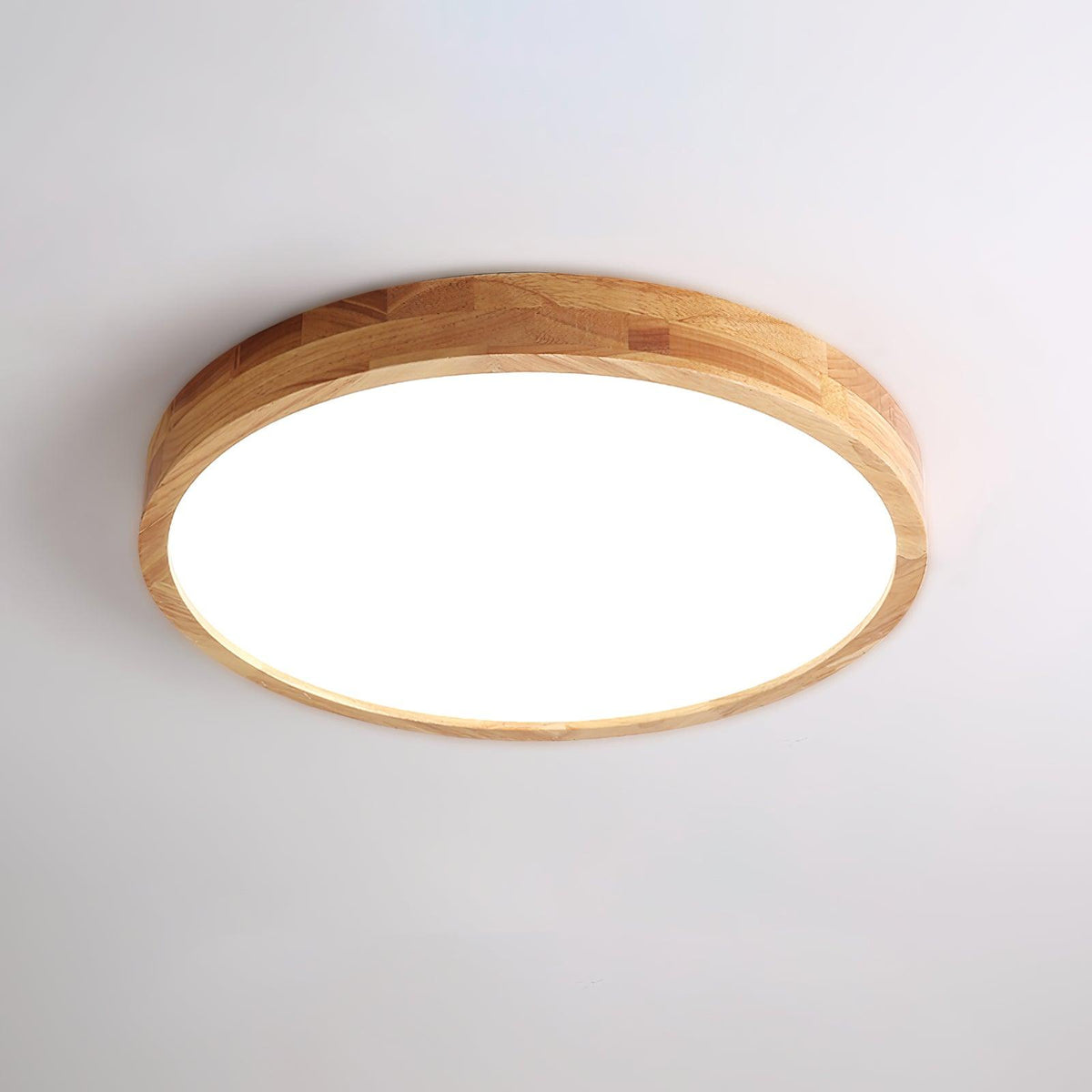 Hano plafonieră din lemn, geometrică