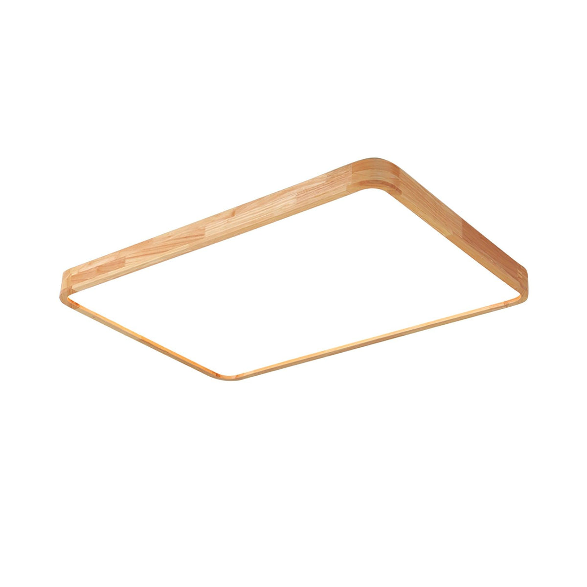Hano plafonieră din lemn, geometrică