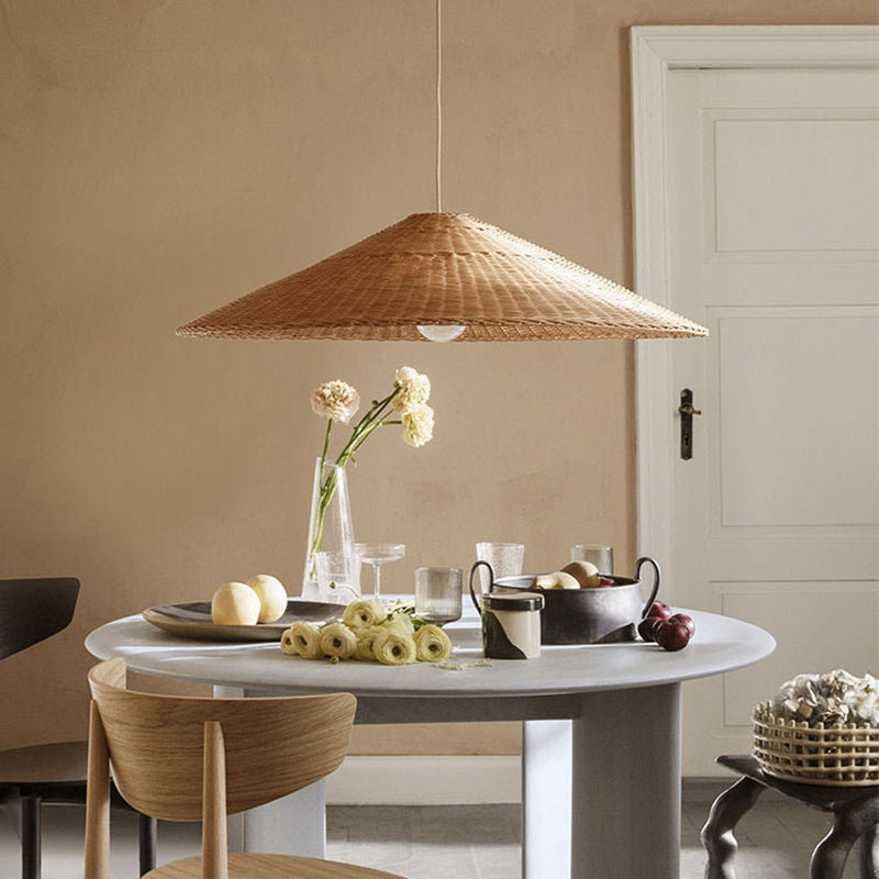 Muto Vintage Handmade LED ratan lampă suspendată living