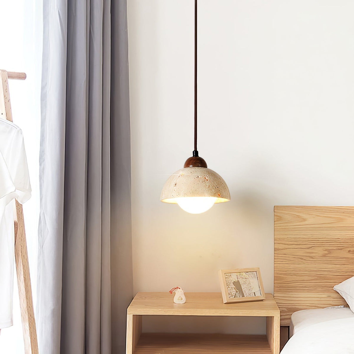 Seroaya lampă suspendată candelabru din travertin în stil modern