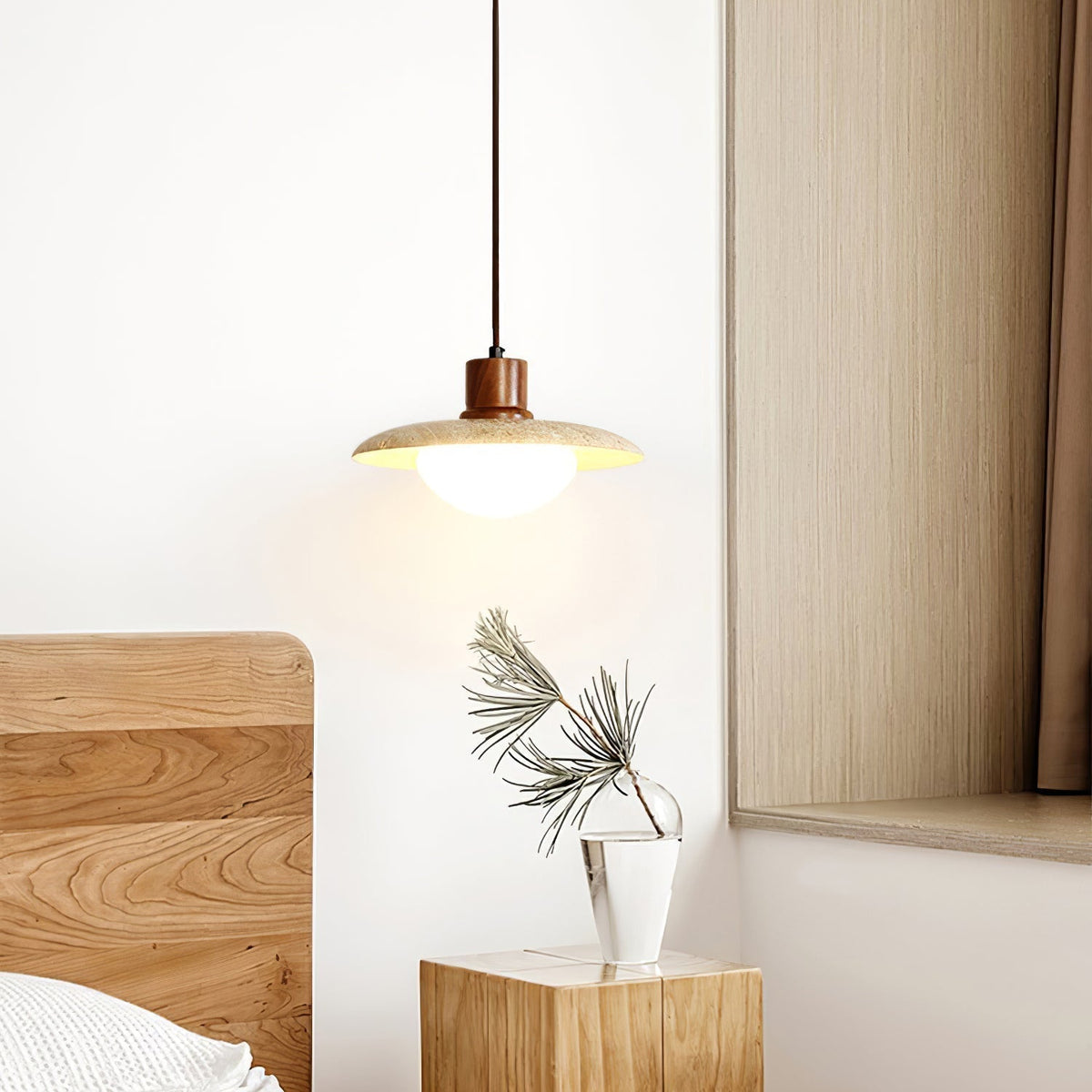 Seroaya lampă suspendată candelabru din travertin în stil modern