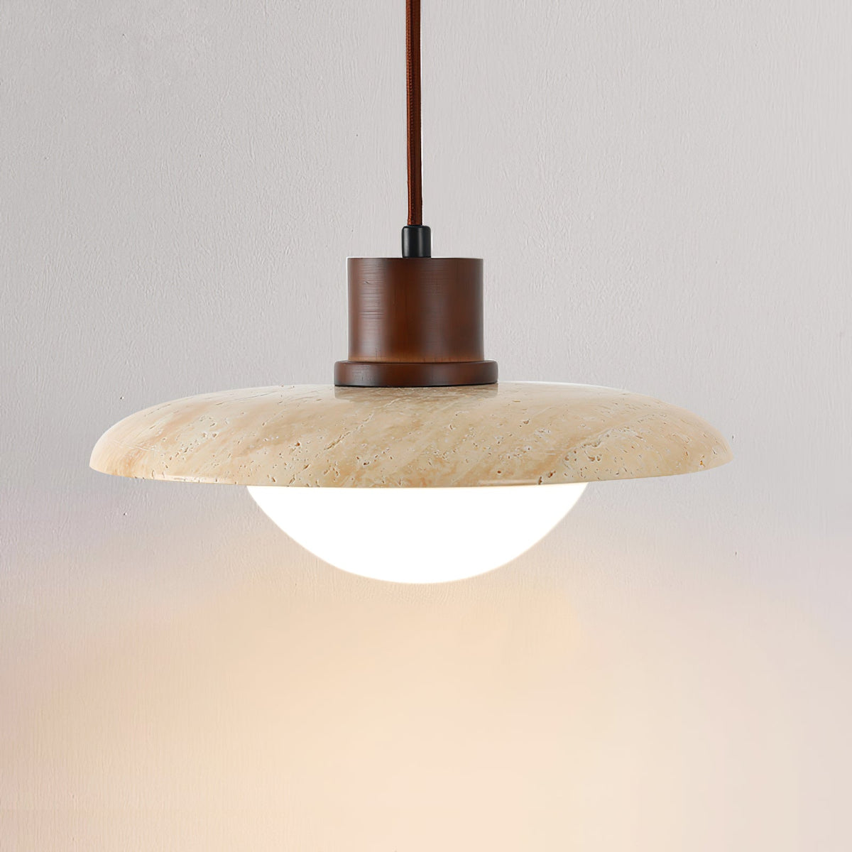 Seroaya lampă suspendată candelabru din travertin în stil modern