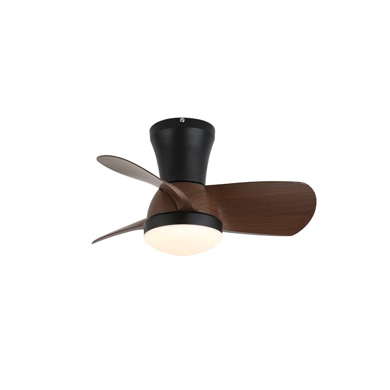 Luvora ventilator de tavan cu lumină din lemn, minimalist