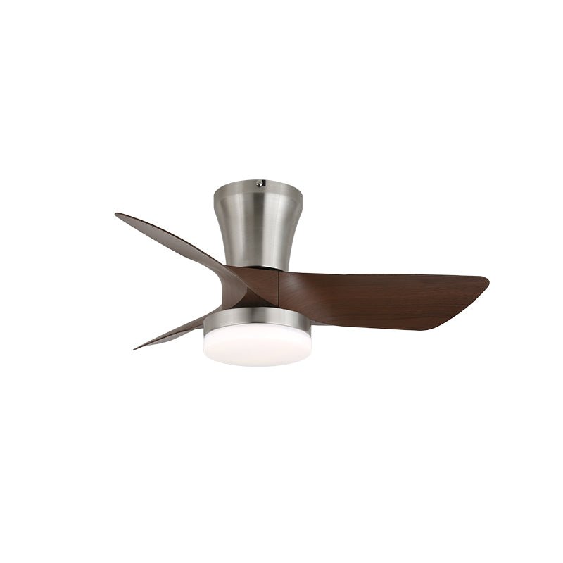 Luvora ventilator de tavan cu lumină din lemn, minimalist