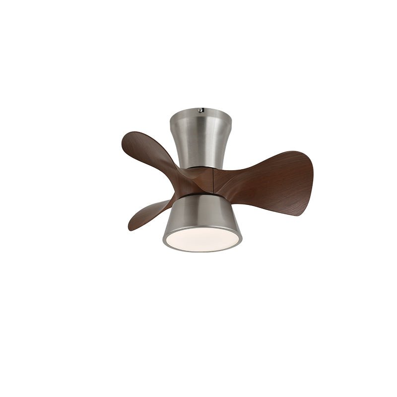Luvora ventilator de tavan cu lumină din lemn, minimalist